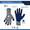 Ge Coated Gloves, Rubber, Crinkled, Gray, M 1 PR GG209MC - alternate 2